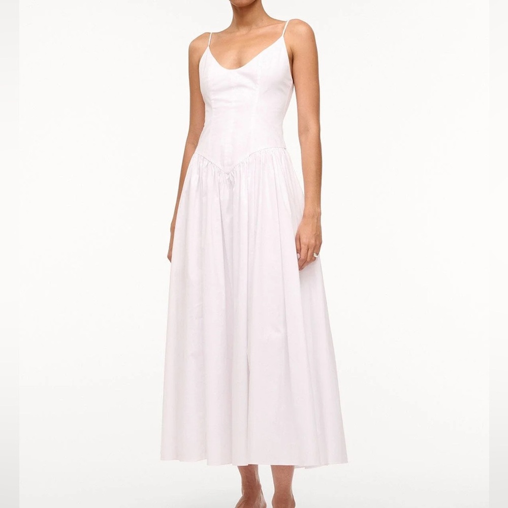 Staud White Dena Dress